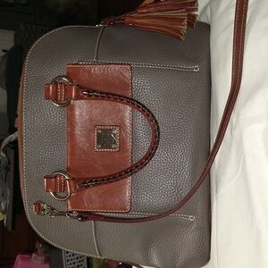 Dooney & Bourke Gray and Brown Tote